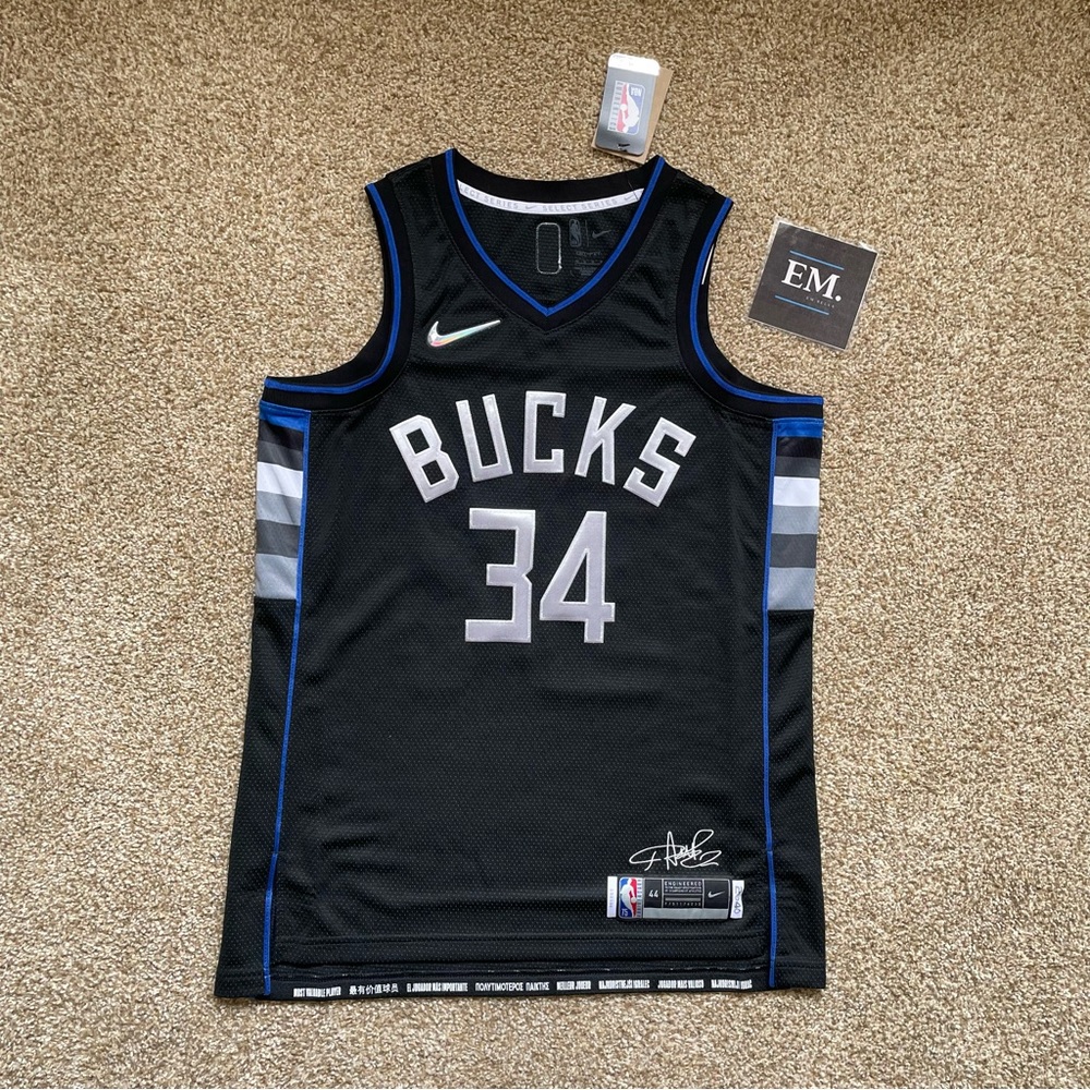 NBA SWINGMAN GIANNIS ANTETOKOUNMPO MILWAUKEE BUCKS MVP JERSEY #34